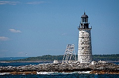 Halfway Rock lighthouse in southern Maine.